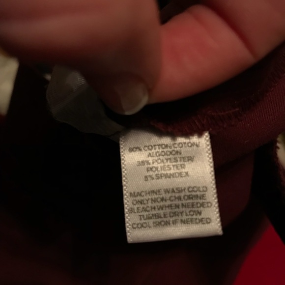 LOFT Zoe Ankle Pant Maroon 0 - Picture 3 of 3